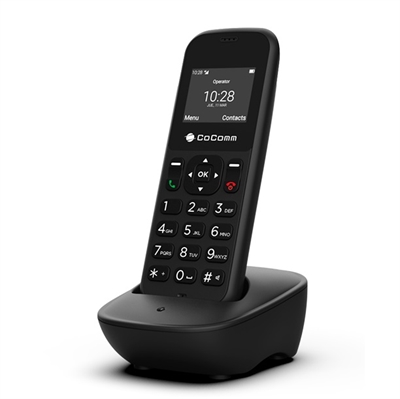 Trådløs simkort bordtelefon DT100 4G fra Cocomm | Ældrevenlig